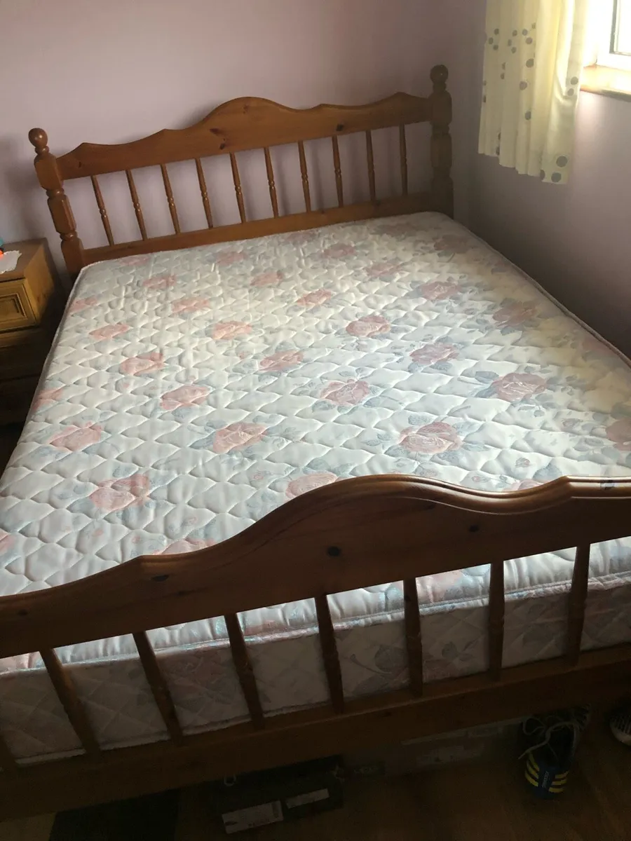Double pine bed - Image 2