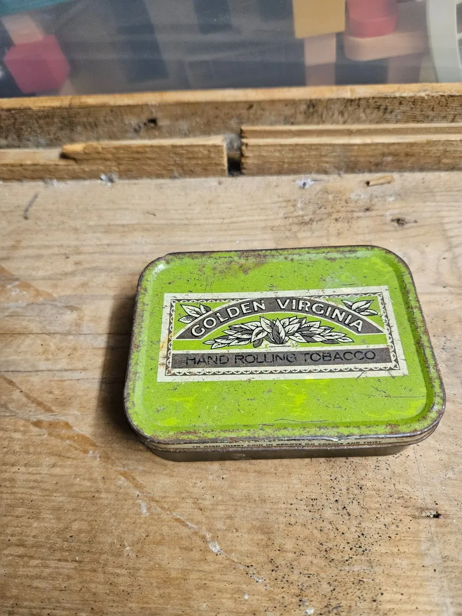 Vintage Golden Virginia Tin