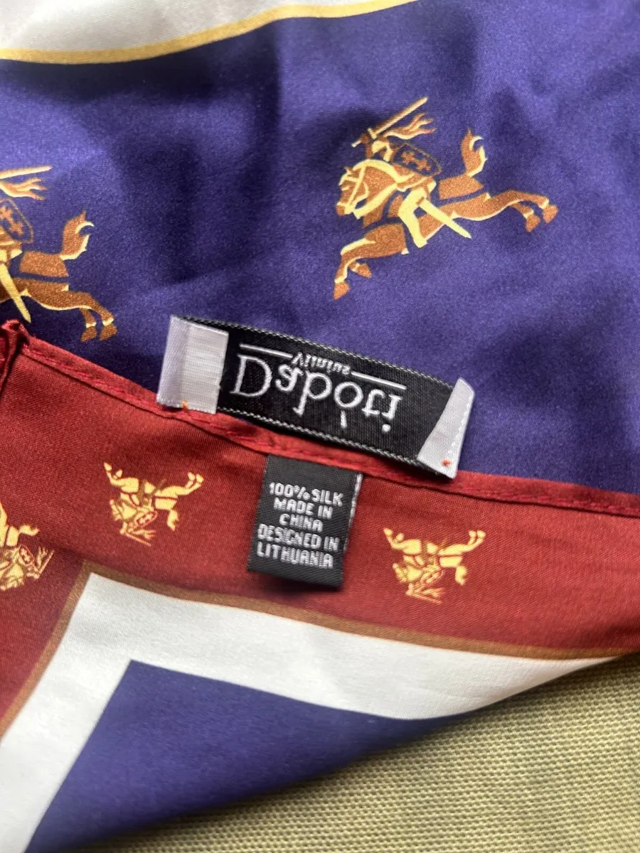 Daboti 100% Silk Scarf – Designed in Lithuania - Image 4