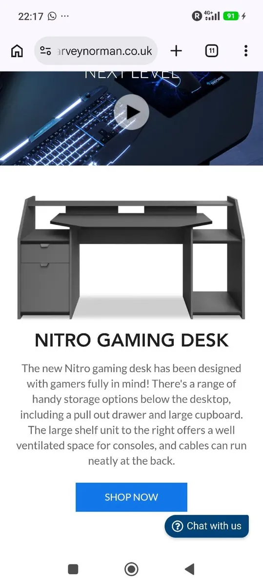 Black Gaming Desk - Image 2