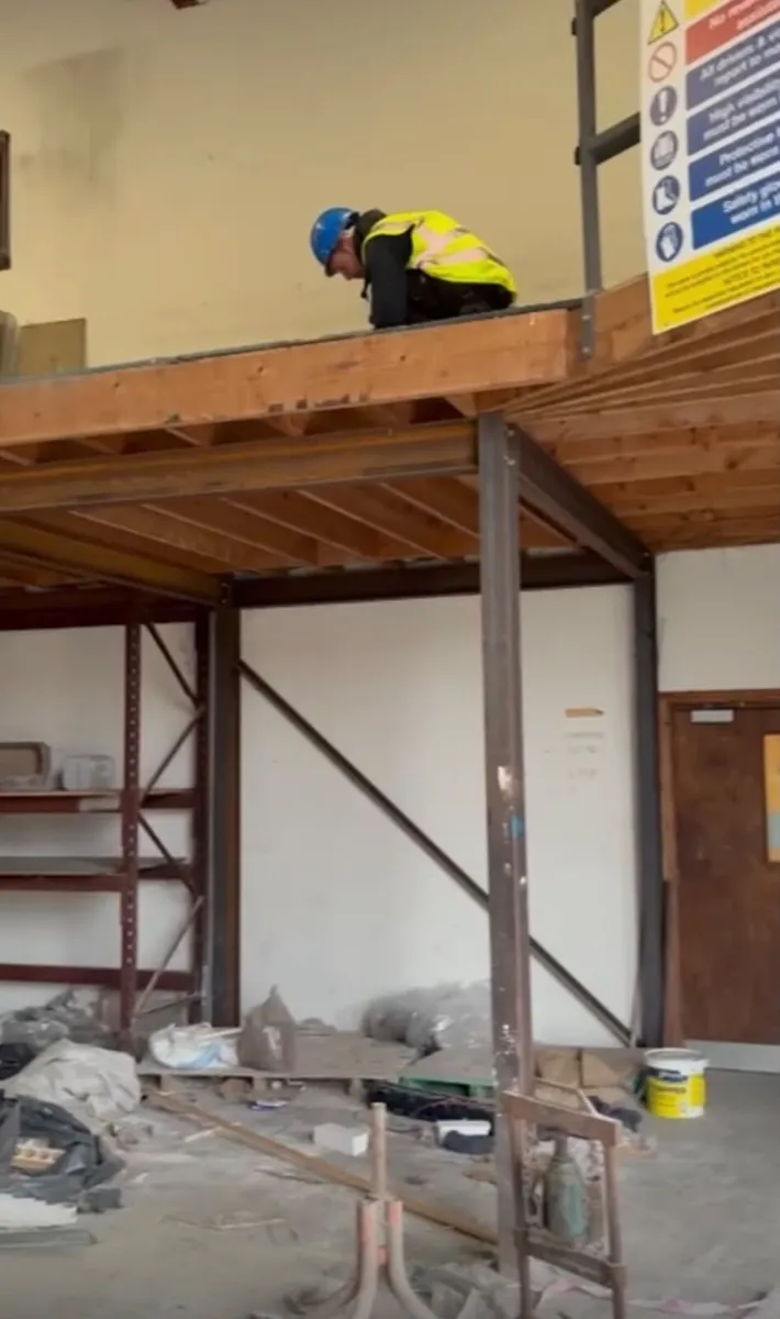 Mezzanine floor  , rails and stairs - Image 2