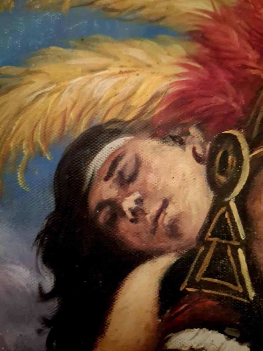 An Exquisite Antique Heritage Oil on Canvas Master - Image 3