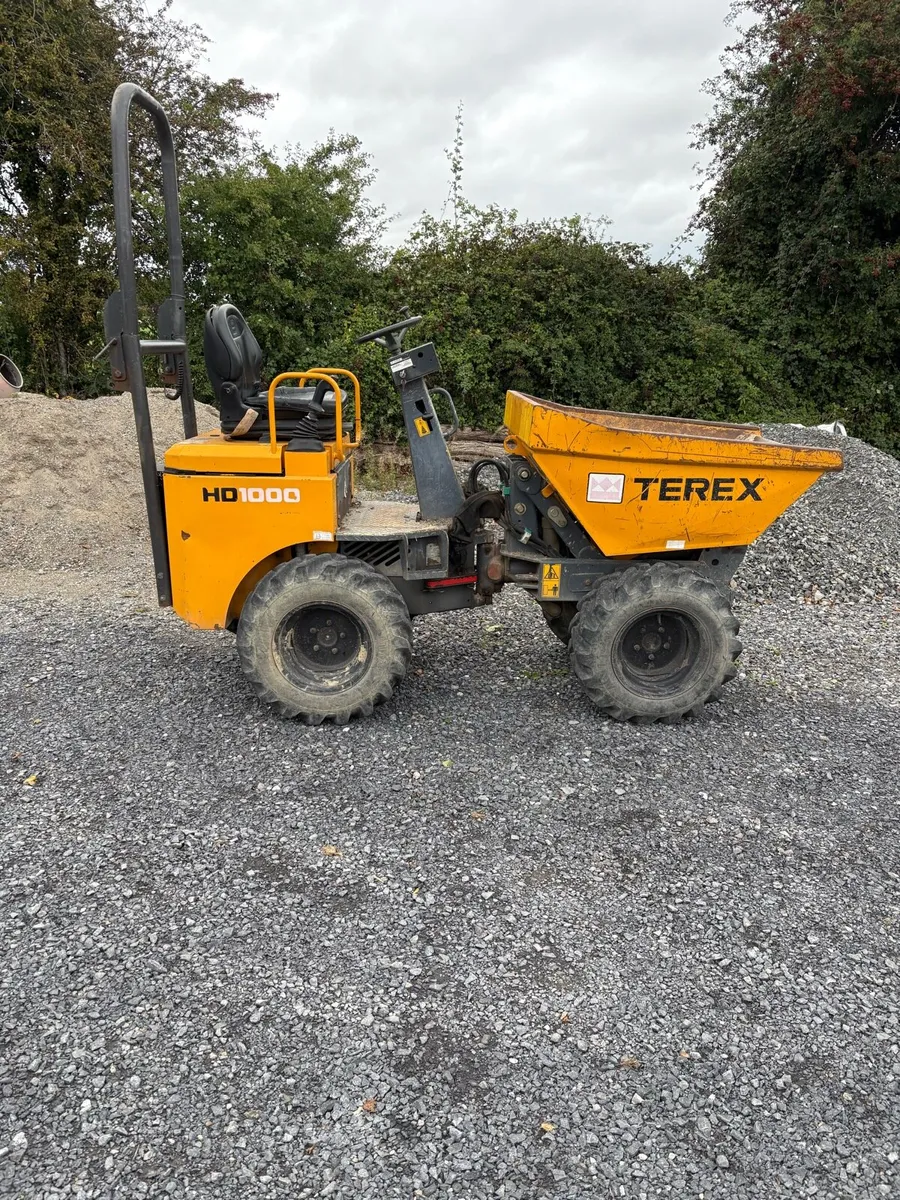 Terex 1 ton hi tip dumper - Image 1