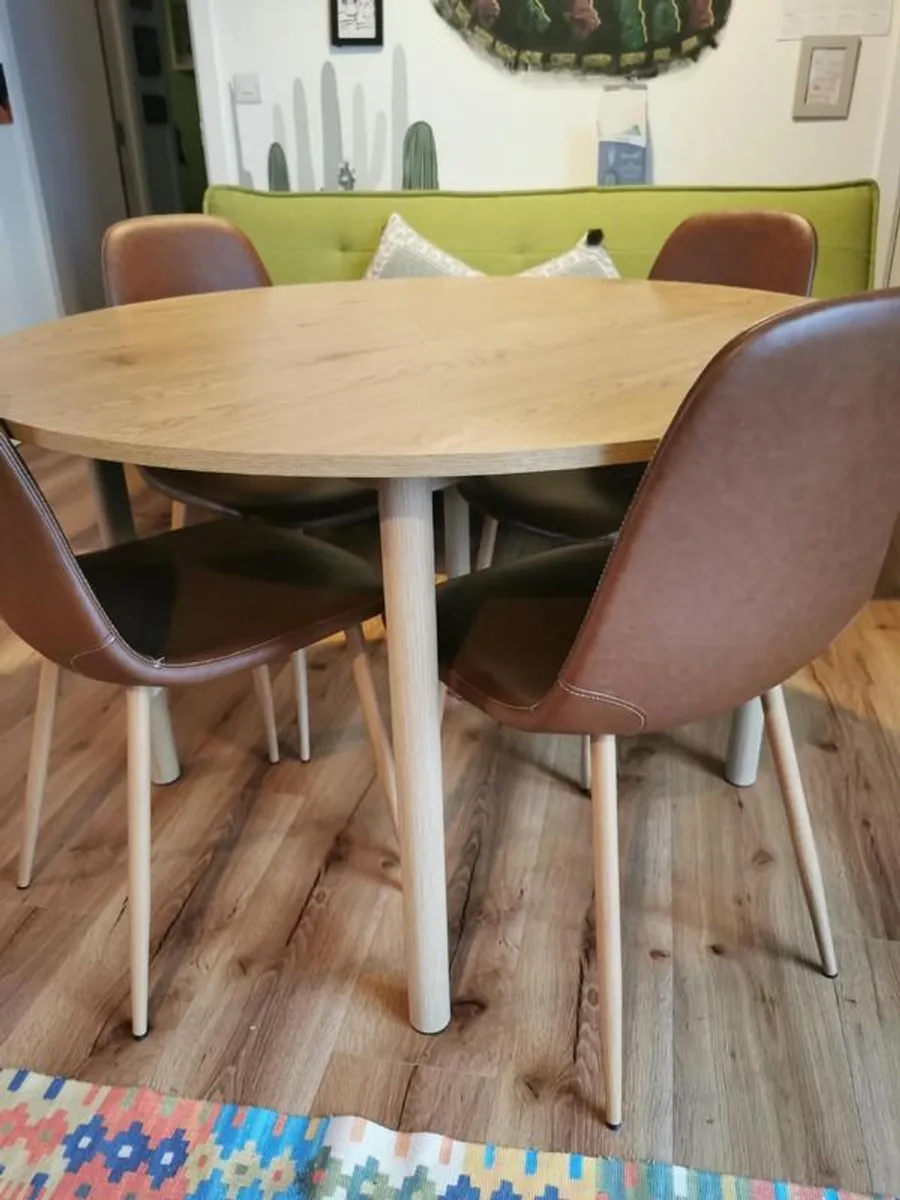 Dining Table and Four Chairs - Image 3