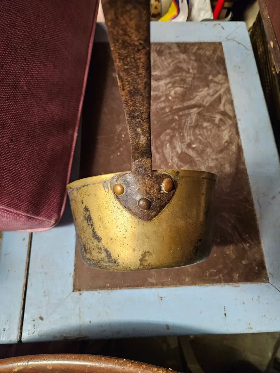 Vintage Brass Saucepan - Image 4