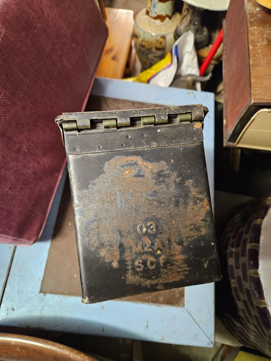 Vintage Army Military Ammunition Box - Image 3