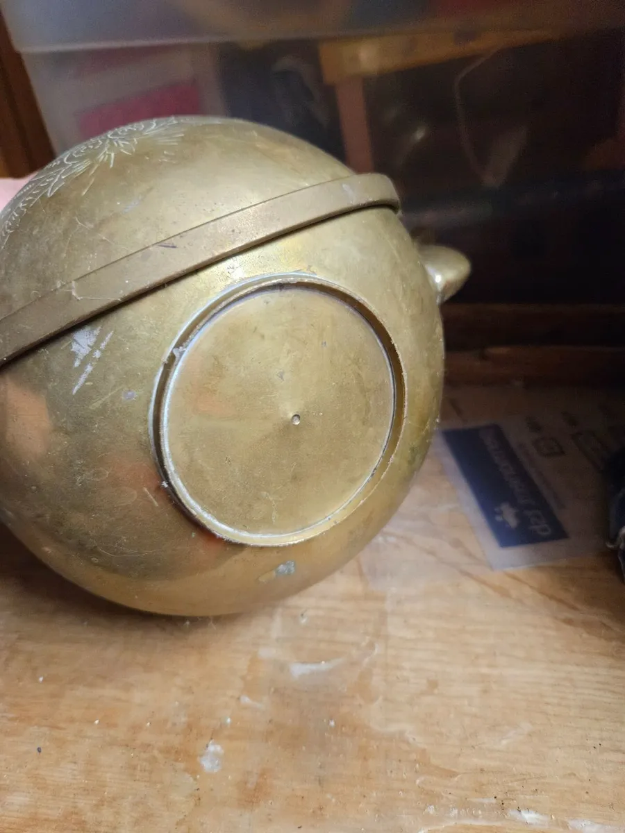Vintage Brass Kettle - Image 4