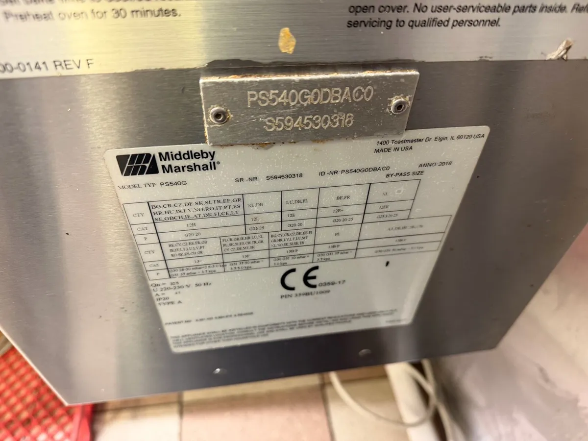 Middleby Marshall LPG conveyor pizza oven 32” - Image 2