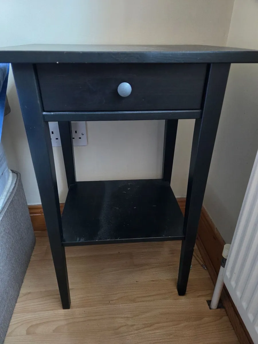 Set of black bedside tables - Image 2