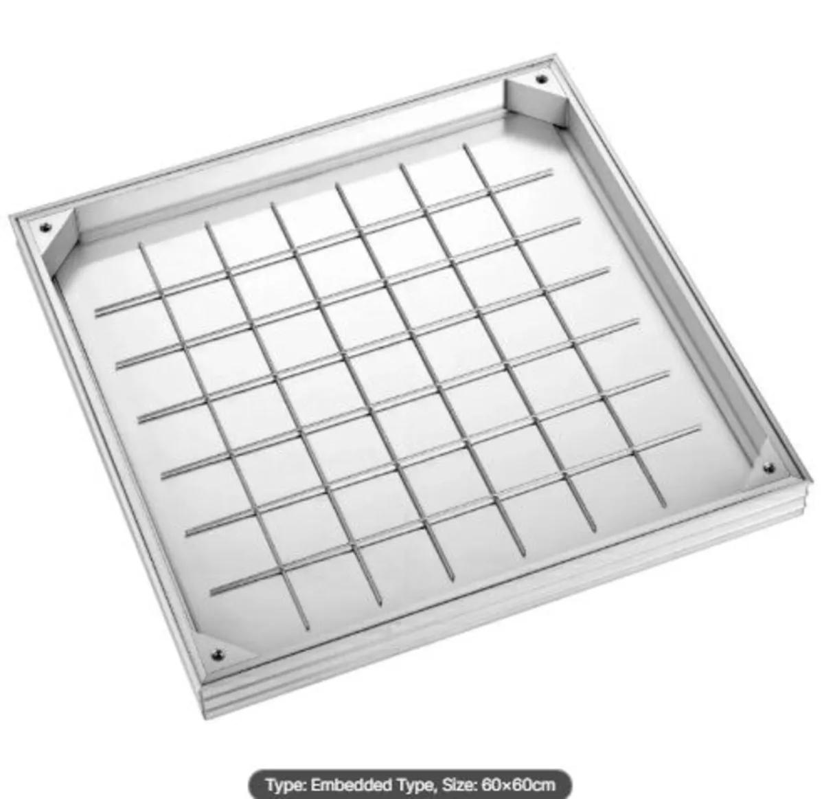 Manhole Cover with Frame, 600 x 600mm Invisible - Image 3