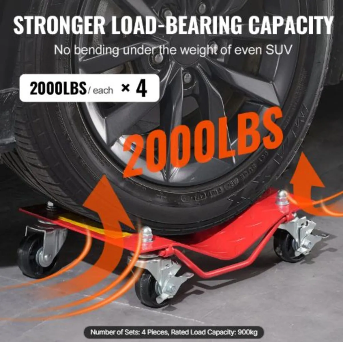 Wheel Dolly, 8000 lbs Capacity Heavy-Duty Steel - Image 2