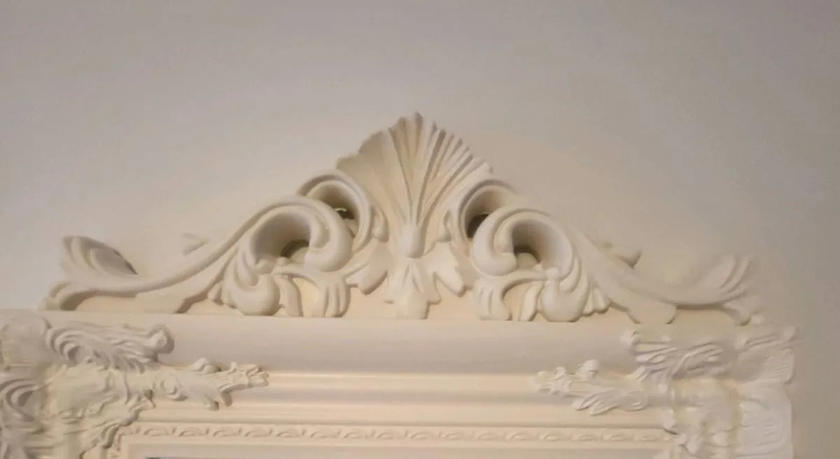 cream standing mirror - Image 2
