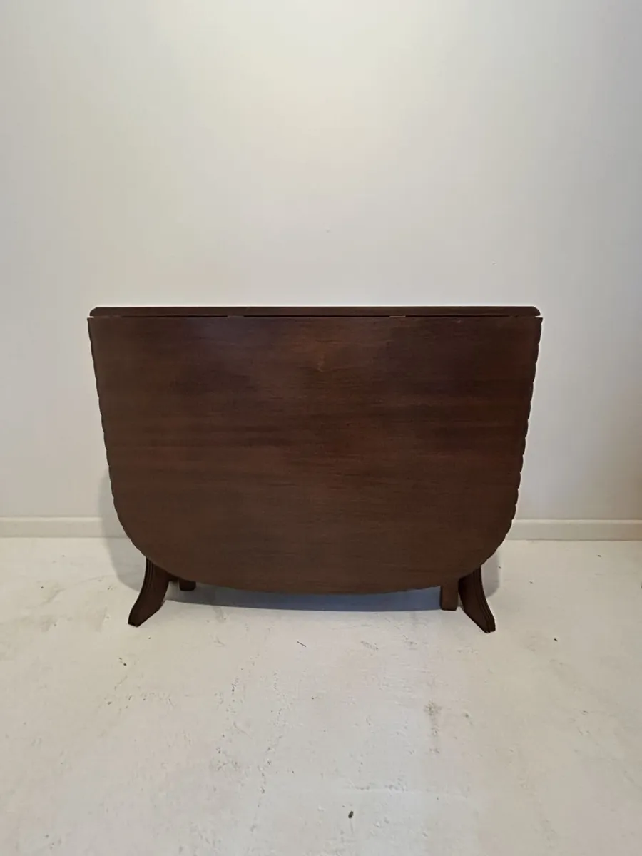 Vintage Mahogany Drop Leaf Dining Table - Image 1