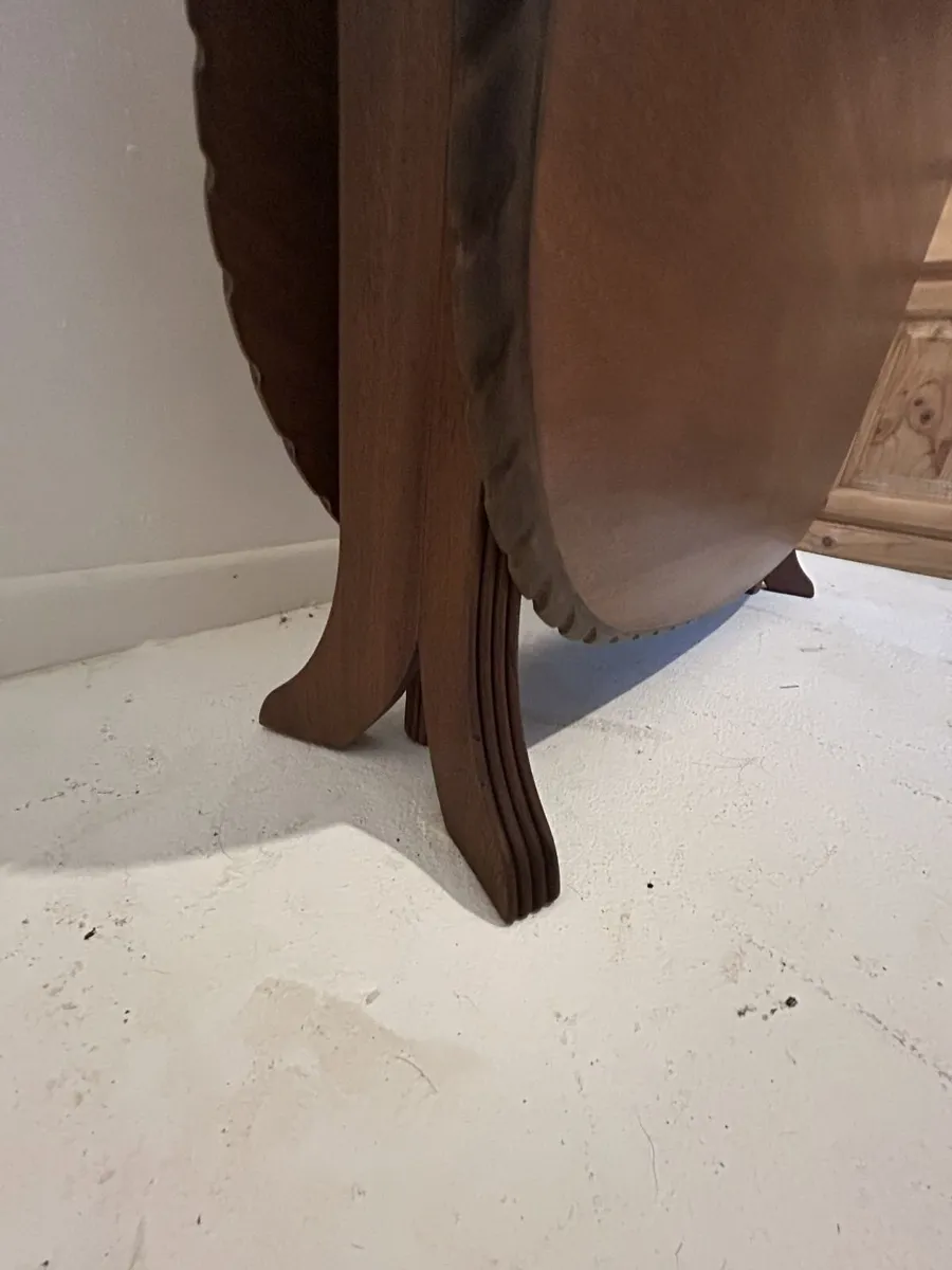 Vintage Mahogany Drop Leaf Dining Table - Image 3