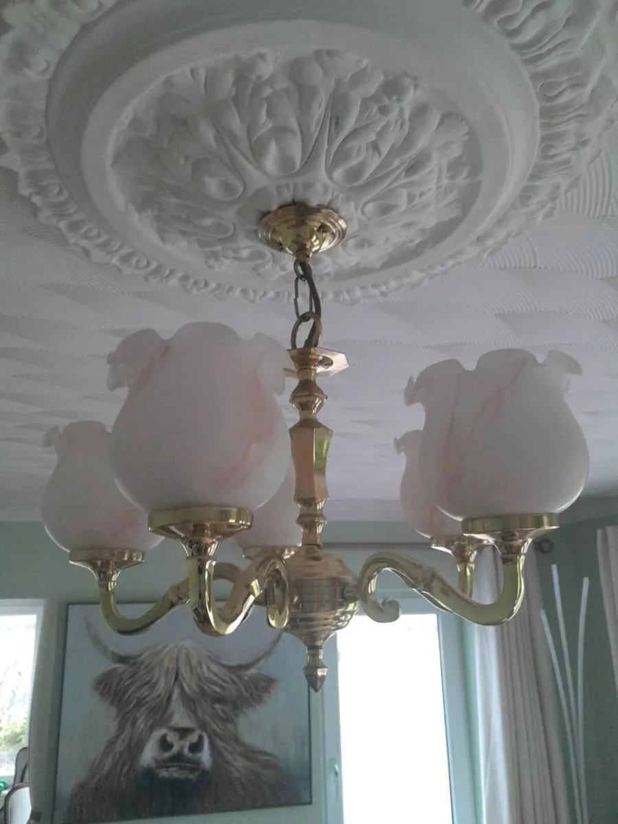 Light fitting with 2 matching wall lights - Image 4