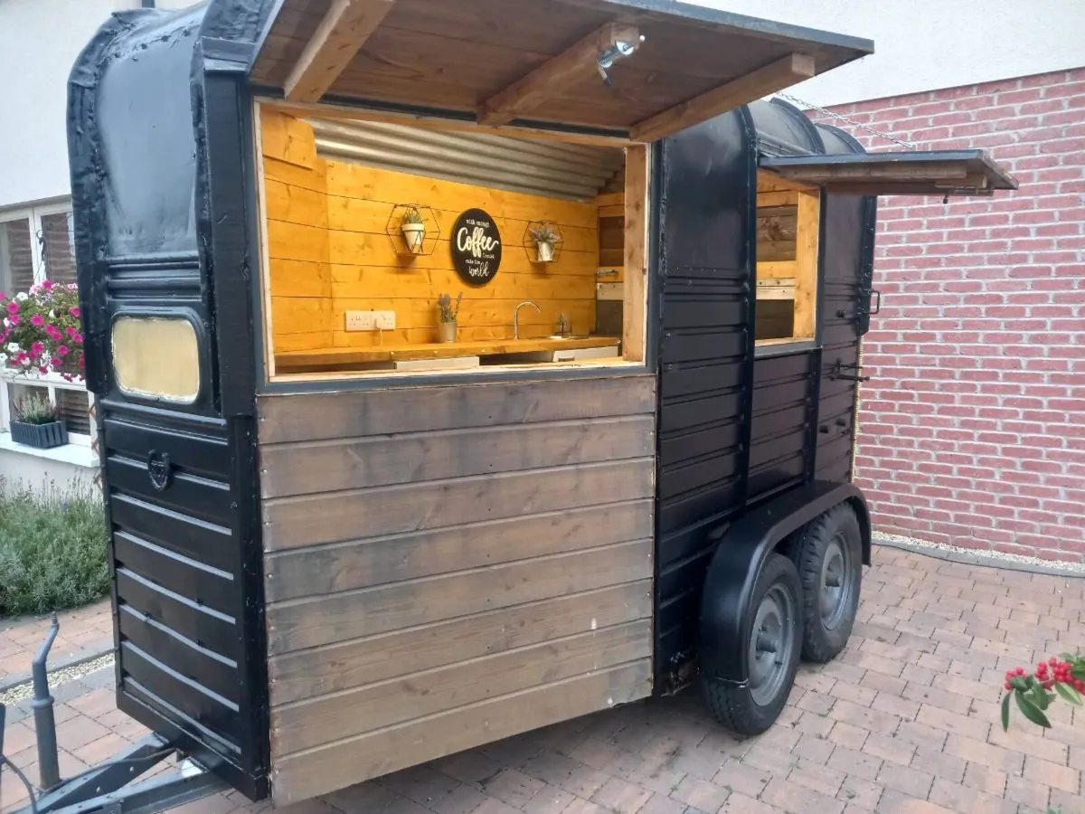 Vintage Rice Coffee Trailer - Image 2