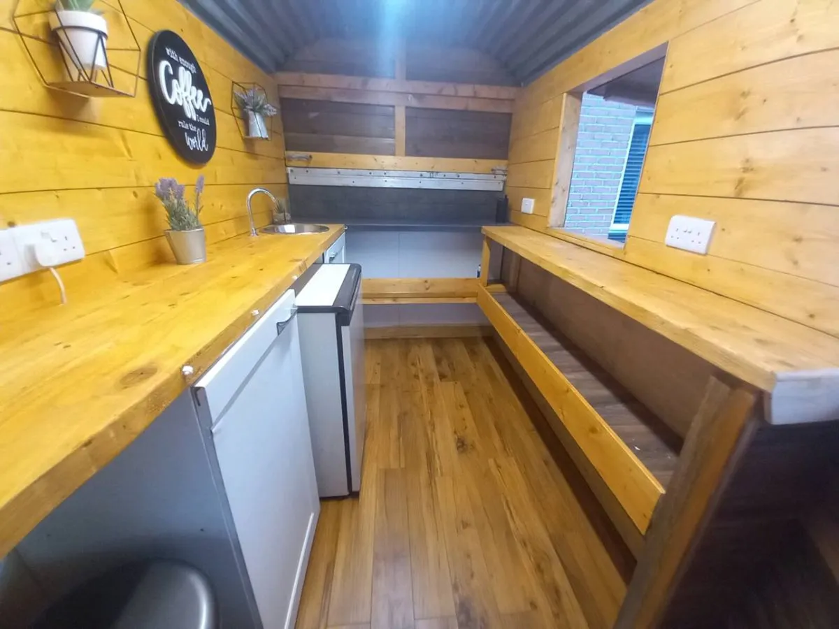 Vintage Rice Coffee Trailer - Image 4