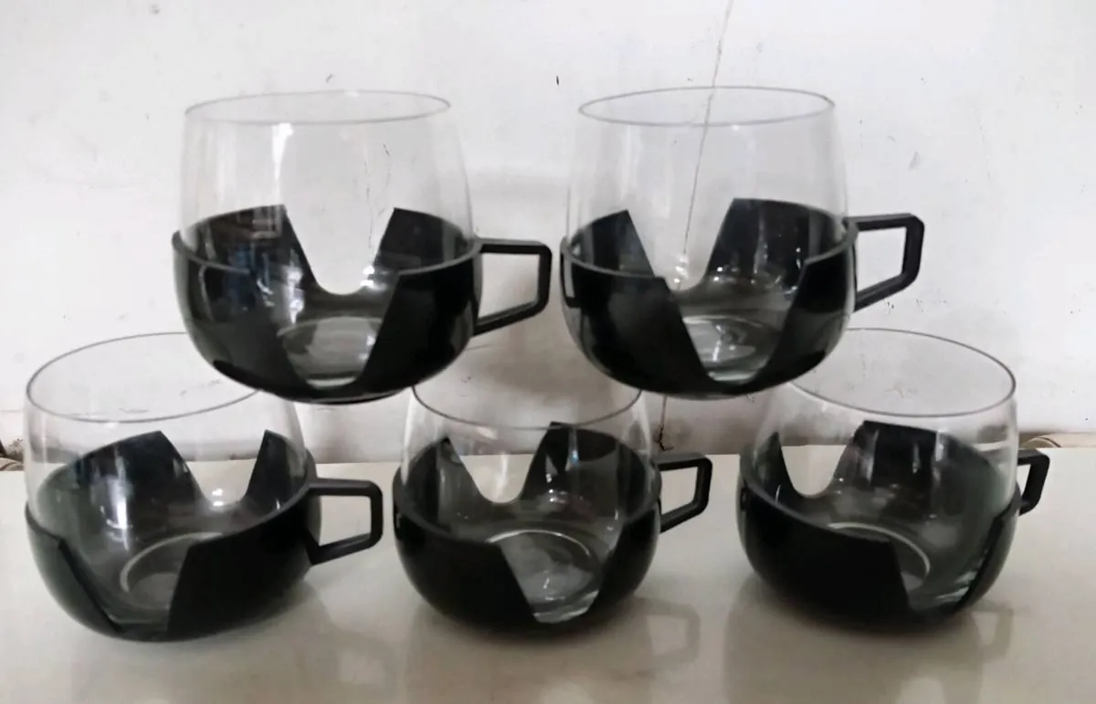 Five Vintage Cups - Image 1