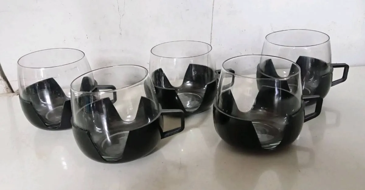 Five Vintage Cups - Image 2