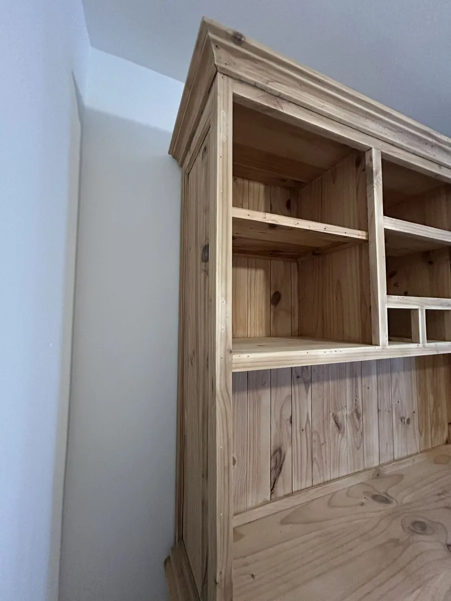 Large  Pine Restored Farmhouse Kitchen Dresser - Image 1