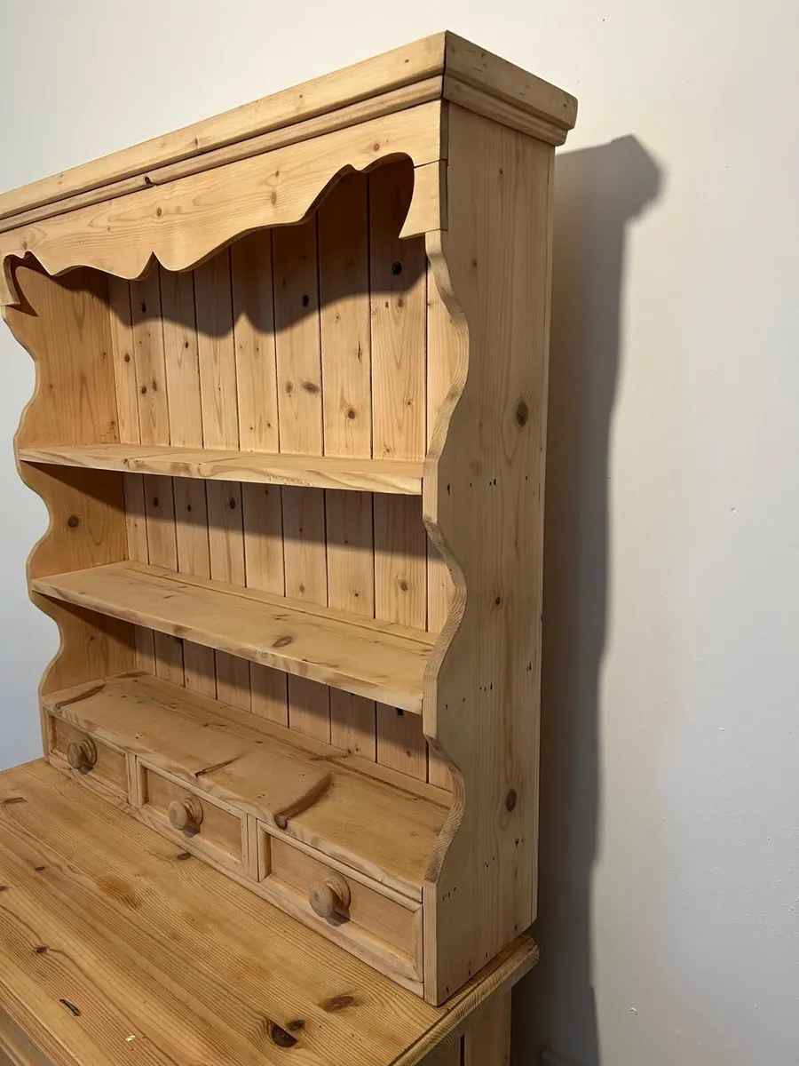 Restored Small Solid Pine Dresser with Shelves - Image 3