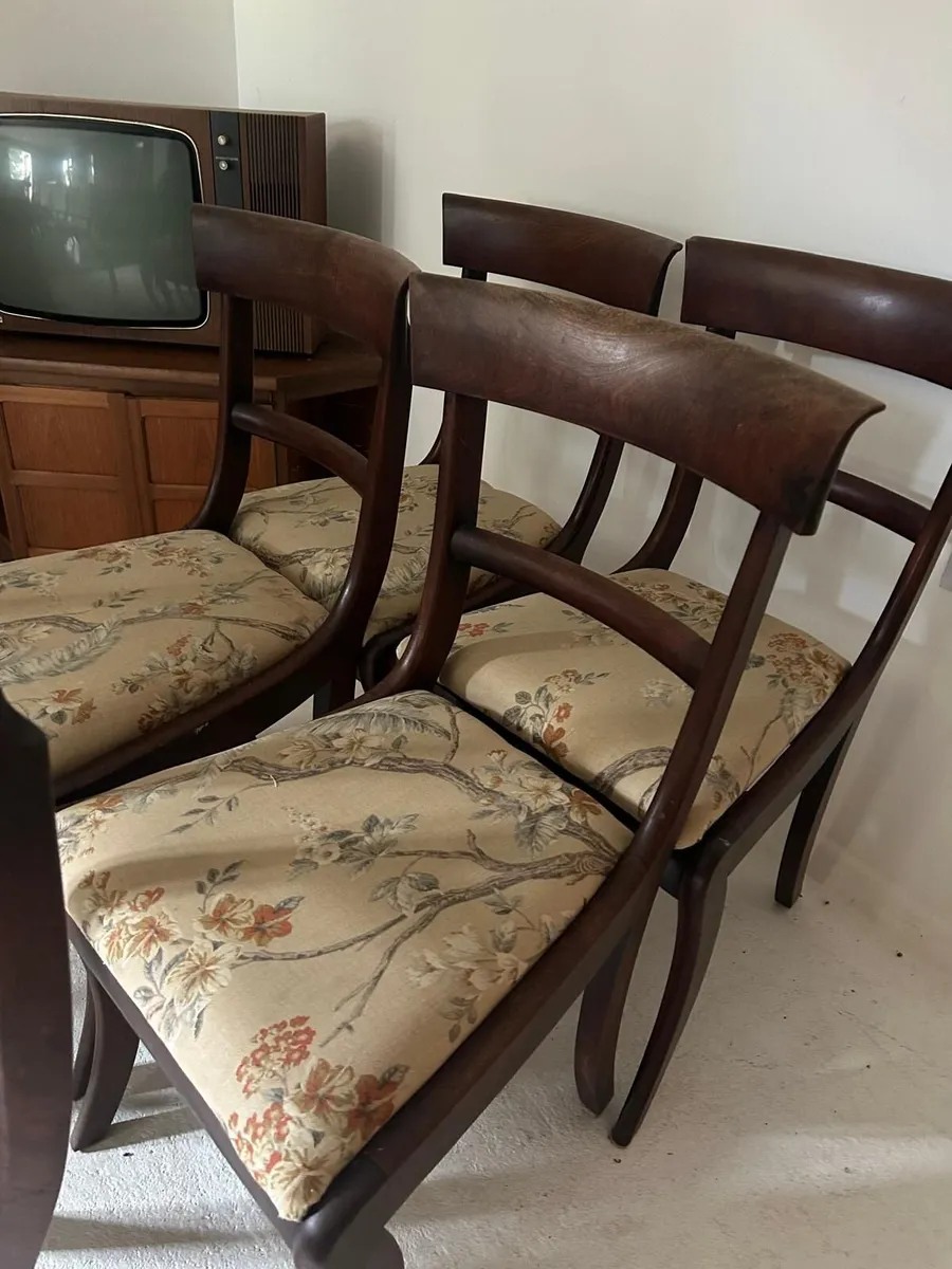 Set of Regency Style Mahogany Bar Back  Chairs - Image 3