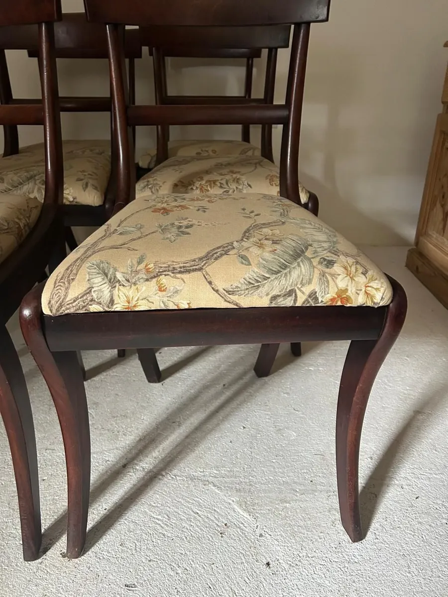 Set of Regency Style Mahogany Bar Back  Chairs - Image 4