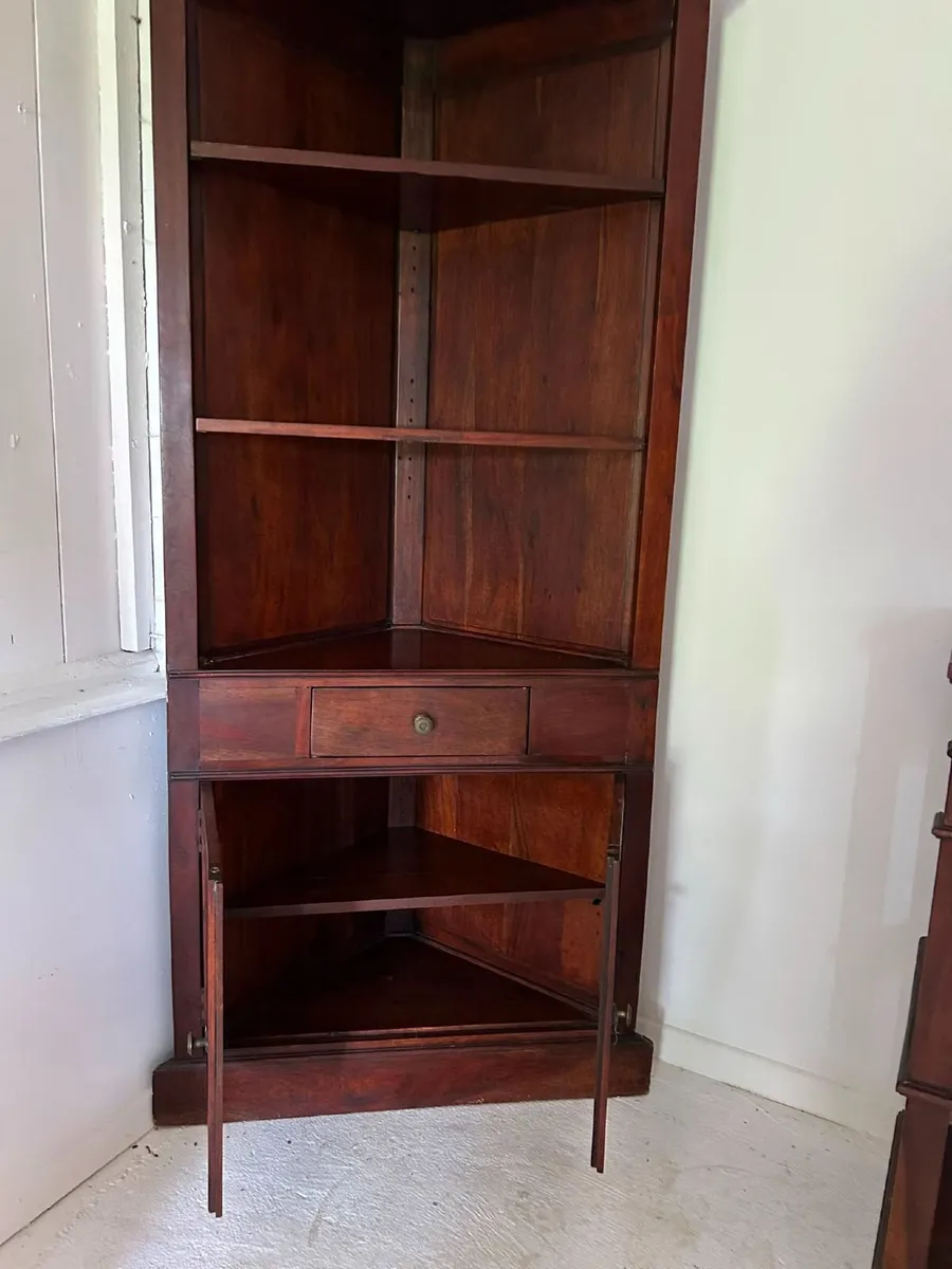 Pair of Laura Ashley Large Corner BookCases - Image 1