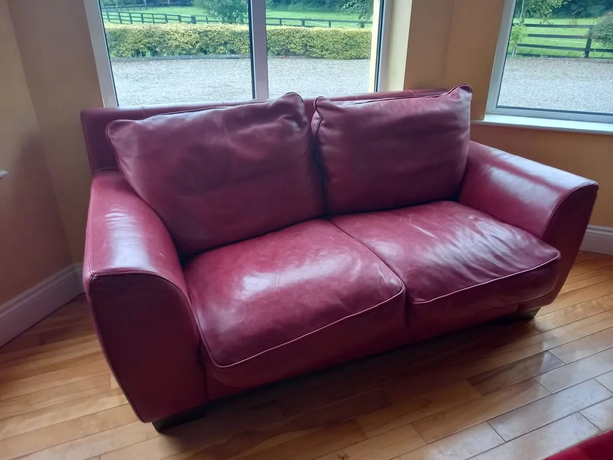 Leather 3-2-1 suite of couches - Image 1
