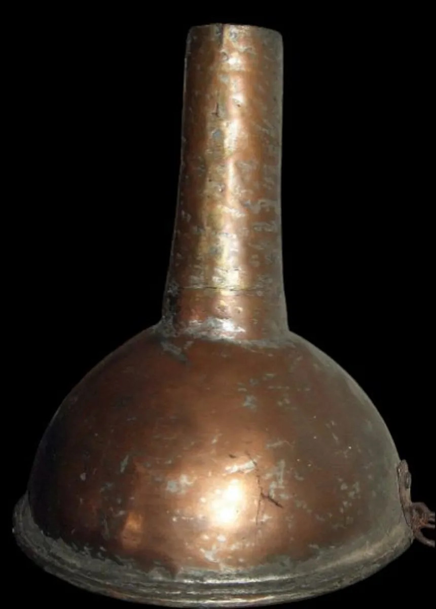Antique Hand-Hammered Copper Funnel - Image 1