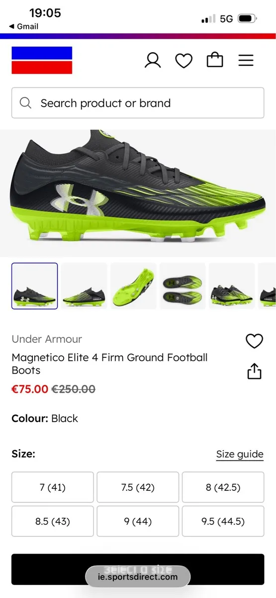 Footballs boots size 9 under armour - Image 3