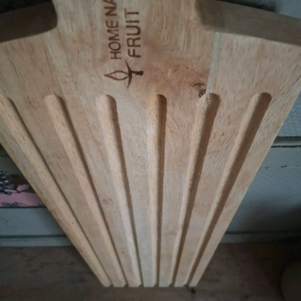 Home Naturals Fruit Wood Bread Board (New) - Image 4