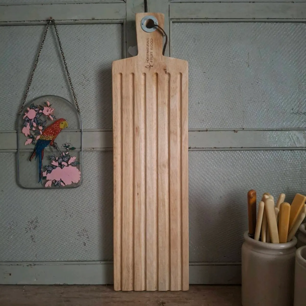 Home Naturals Fruit Wood Bread Board (New) - Image 1