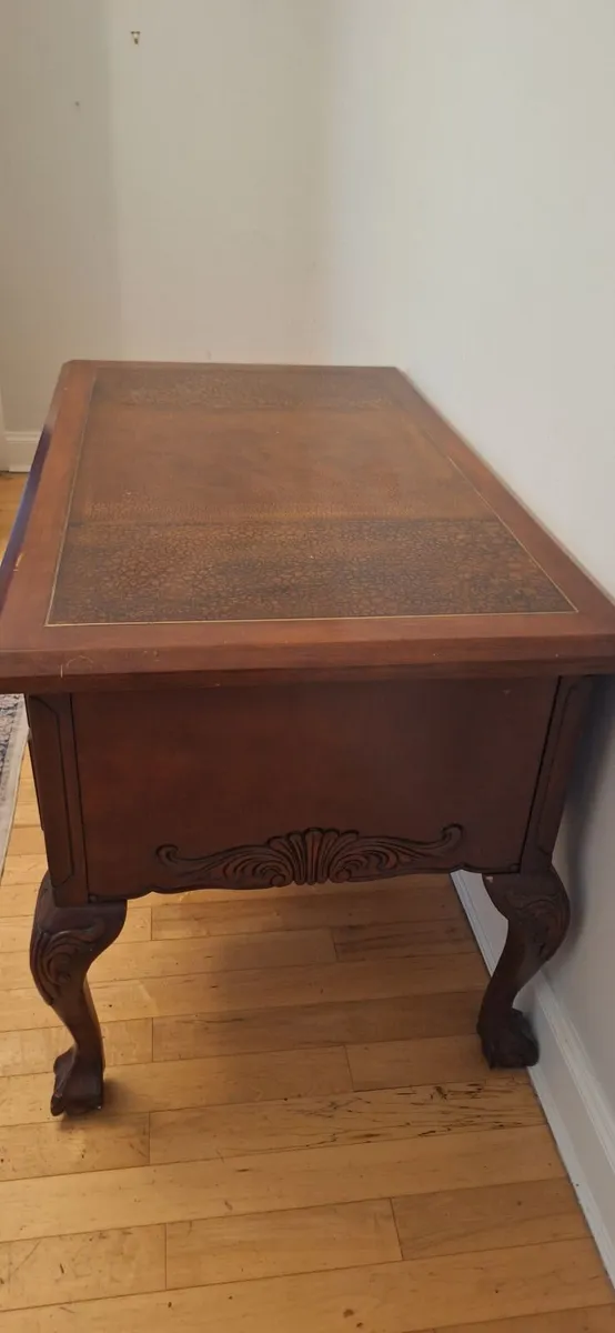 Large Mahogany Desk - Image 2