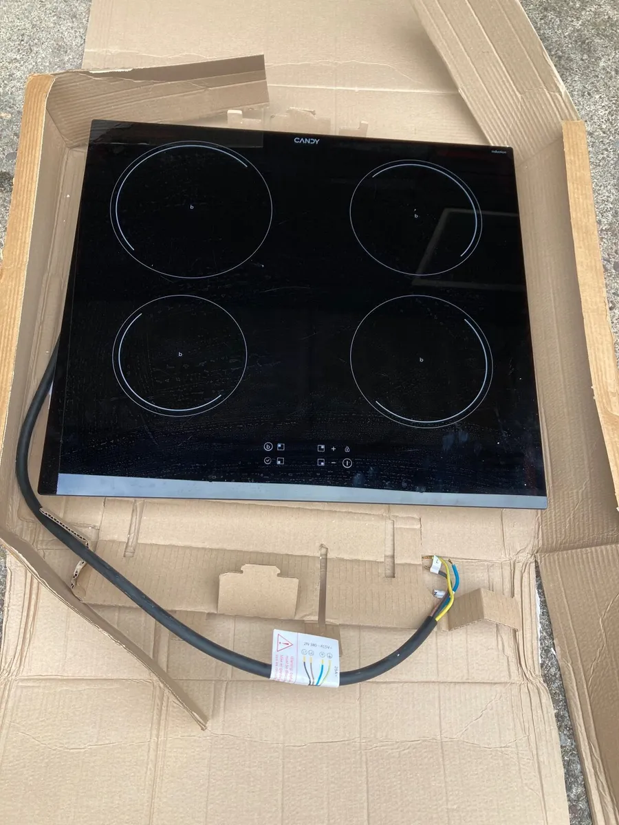 Electric induction cooking hob
