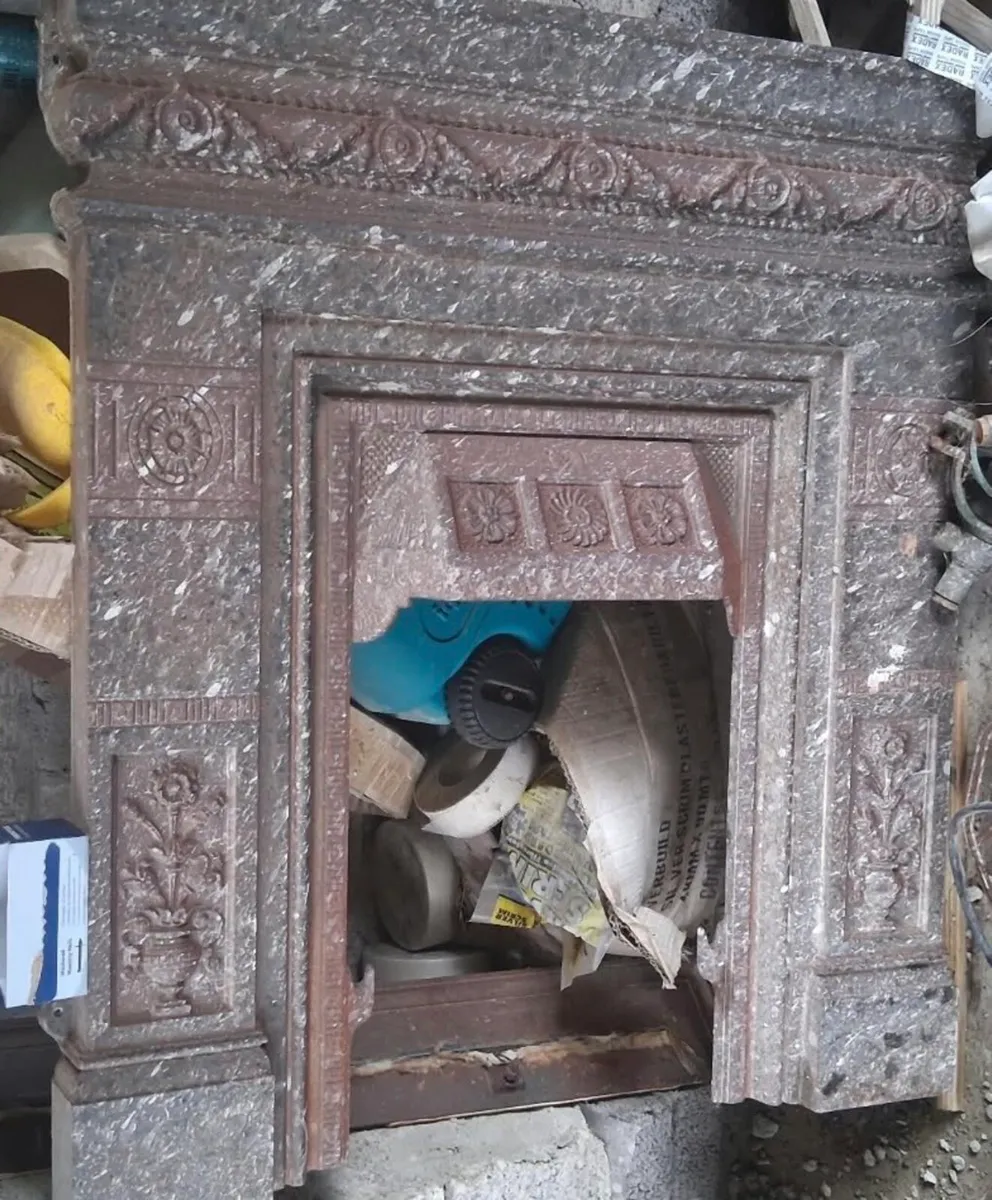 Cast iron fireplace