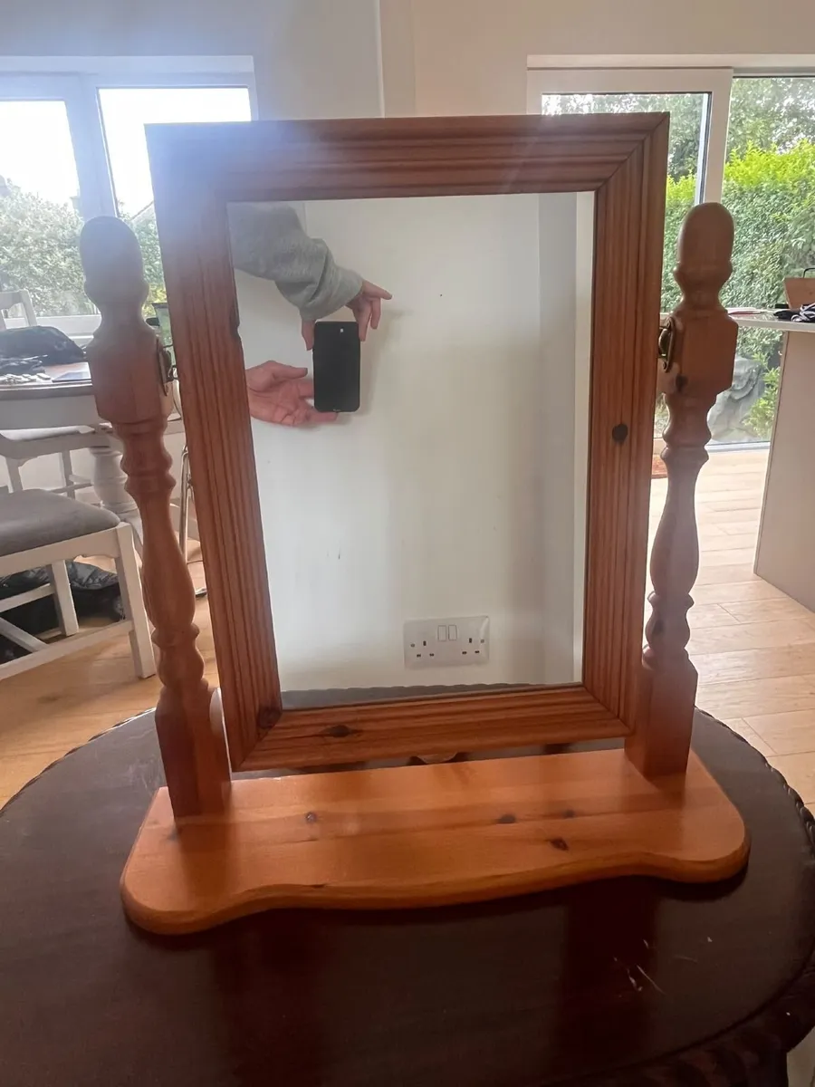 Solid Pine Swing/Vanity Mirror