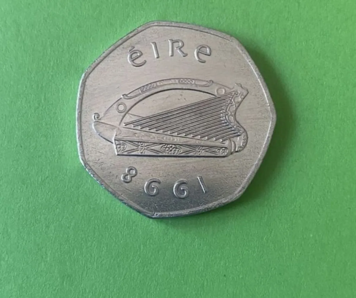 Irish 1998 woodcock 50P coin. Free Post - Image 2