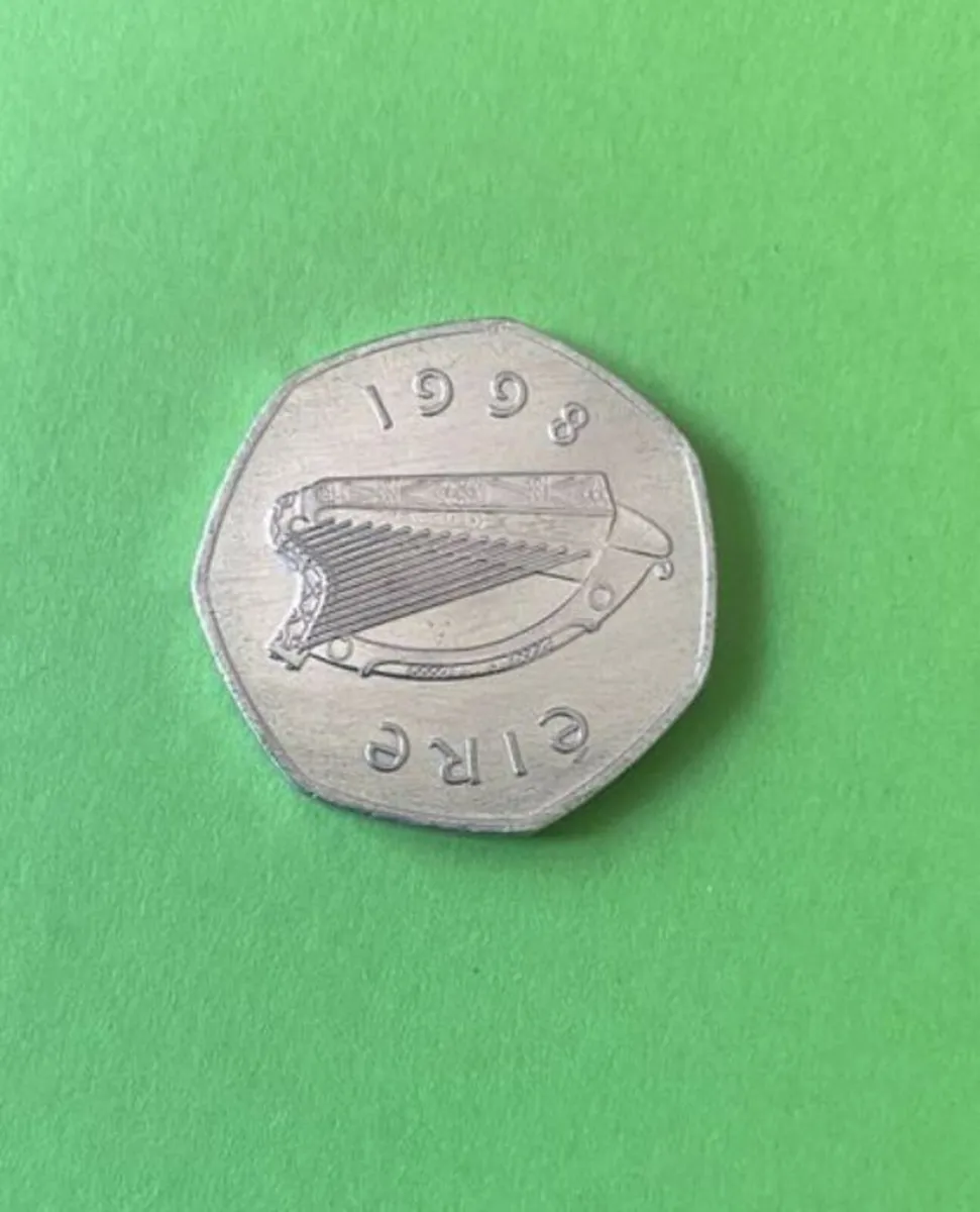 Irish 1998 woodcock 50P coin. Free Post - Image 3