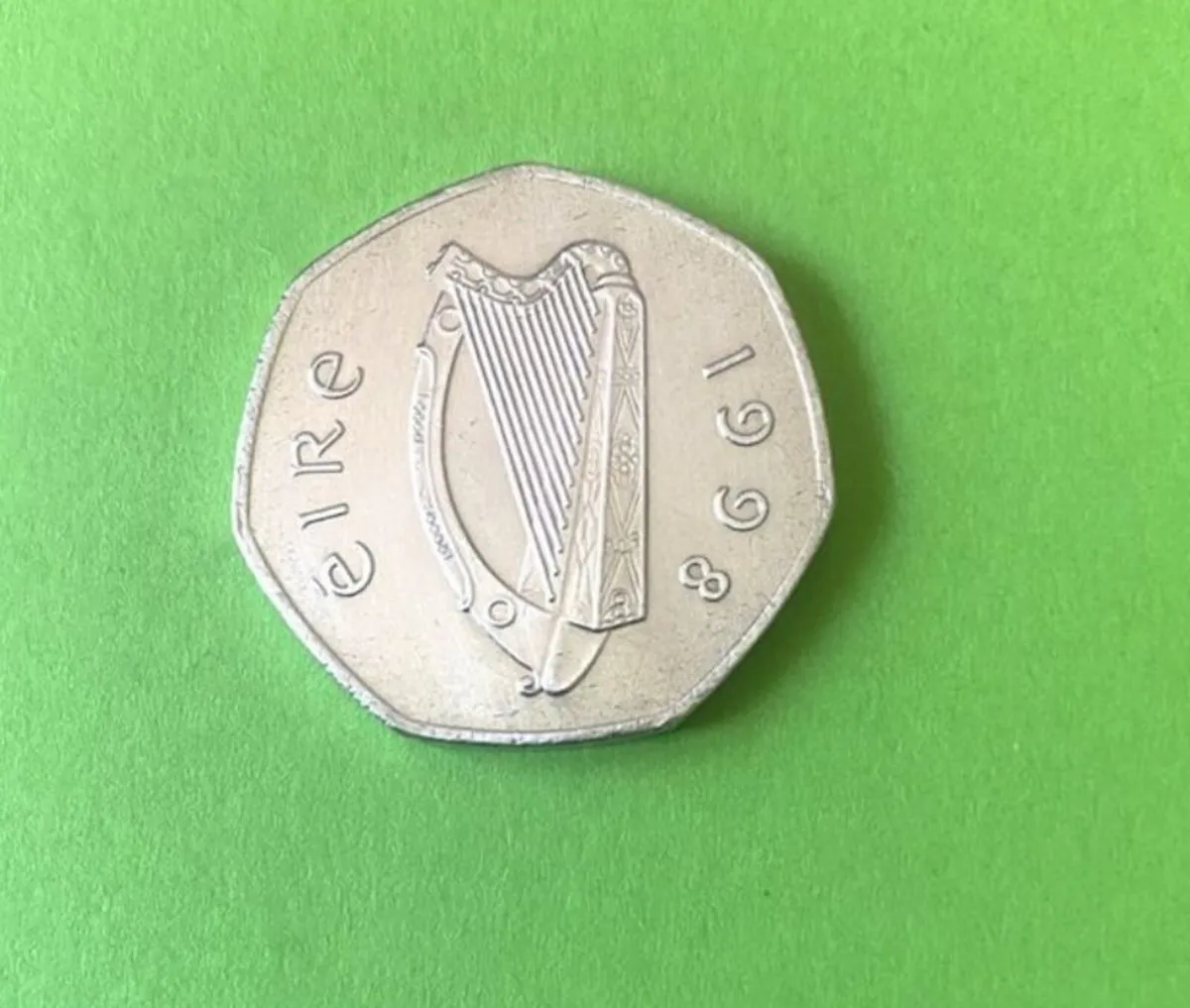 Irish 1998 woodcock 50P coin. Free Post - Image 4