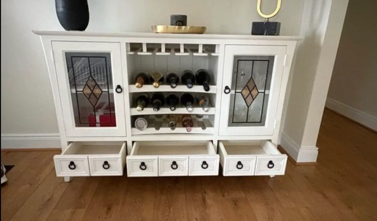 Console Table with Wine Rack - Image 2