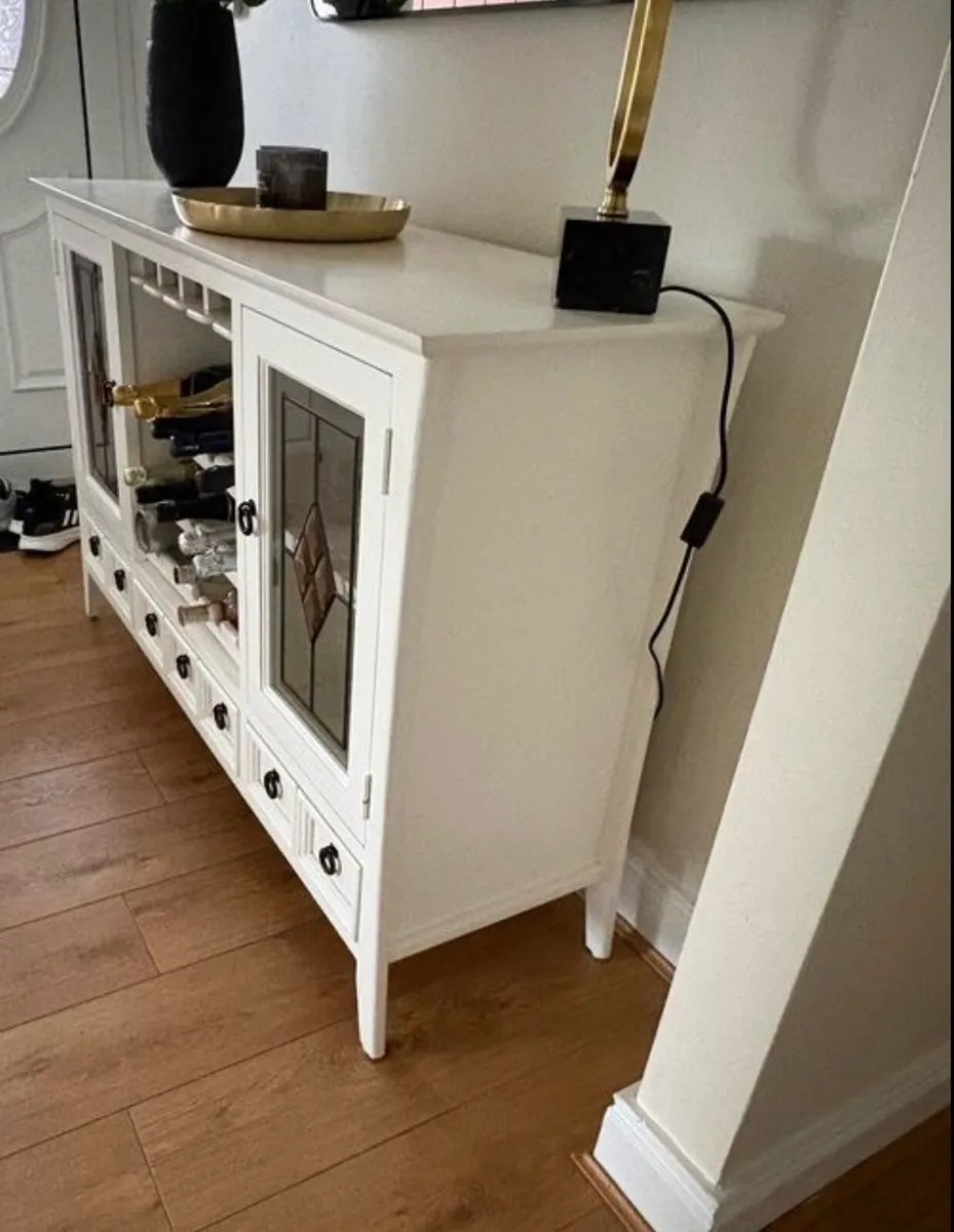 Console Table with Wine Rack - Image 4