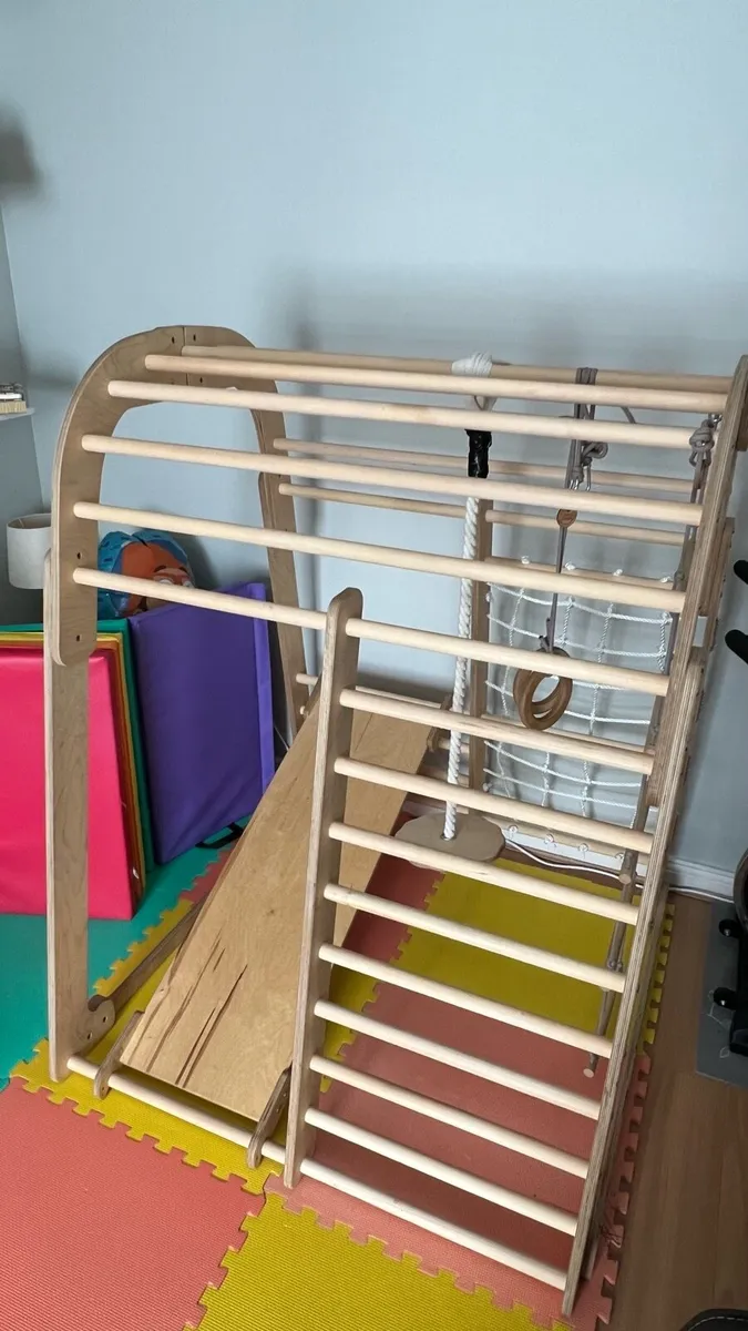 Premium Wooden Indoor Kids Gym/Climbing Frame - Image 1
