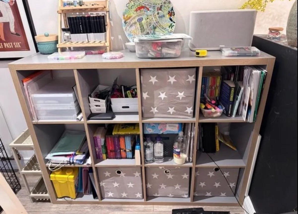 Ikea like storage units 4x3 grey finish - Image 1
