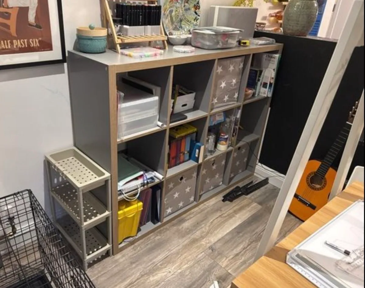 Ikea like storage units 4x3 grey finish - Image 2