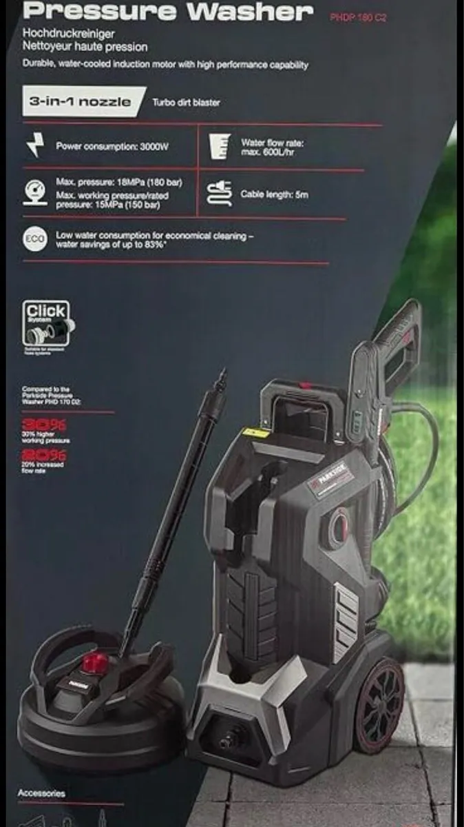 Parkside Performance PHDP 180 Pressure Washer - Image 2