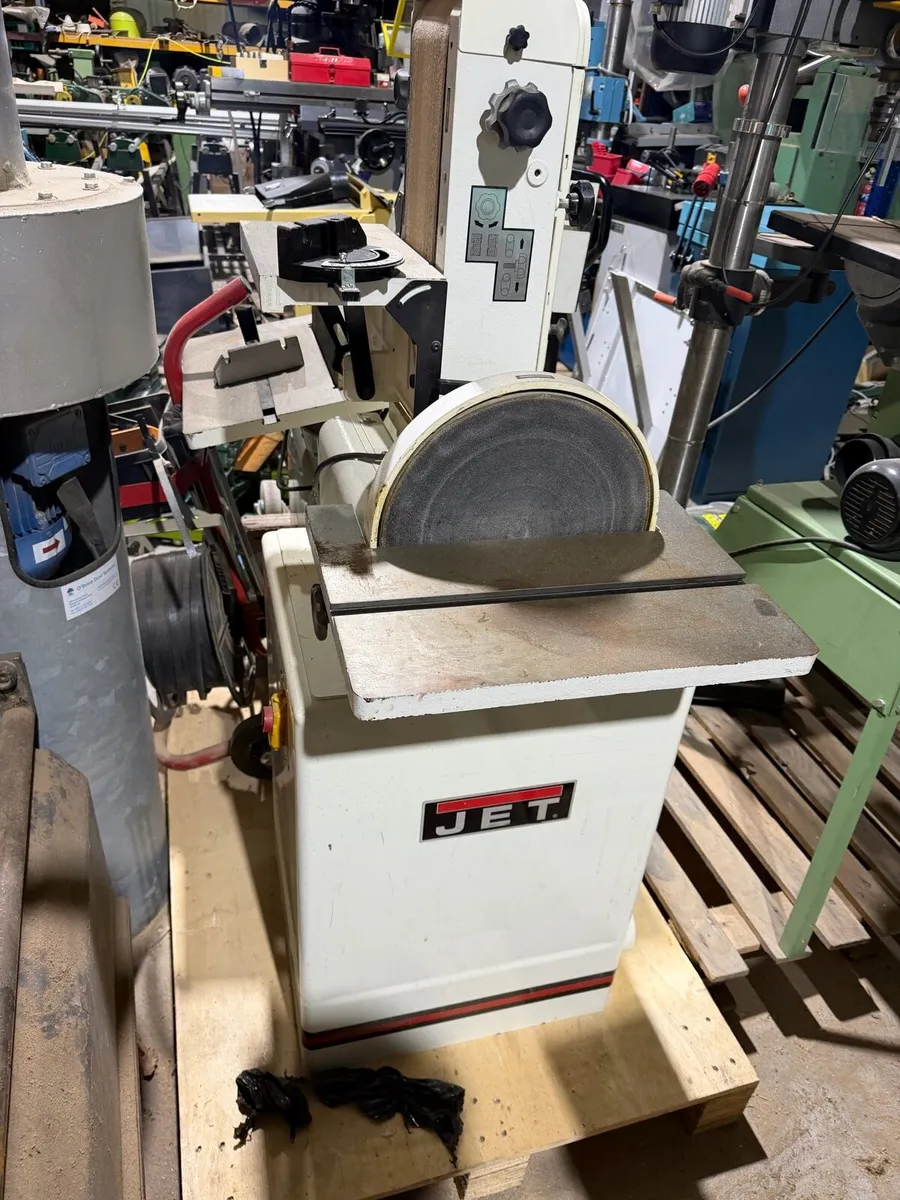 Ex school JET belt and disc sanders - Image 1
