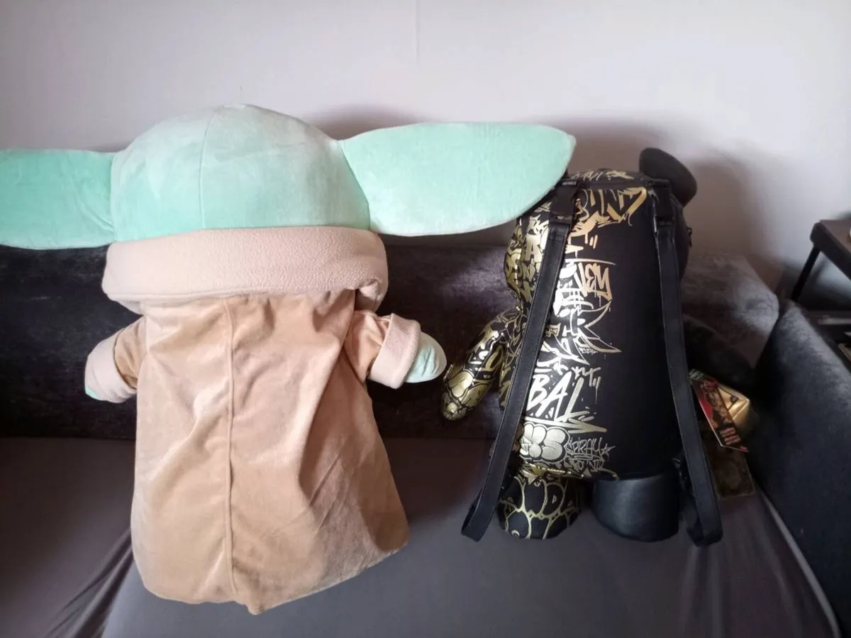 Sprayground Moneybear Teddy Bear Backpack + Grogu - Image 2