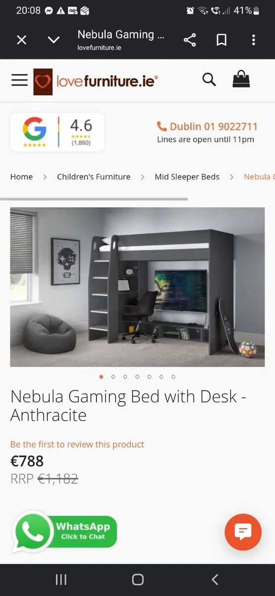 Mid sleeper bed - Image 1