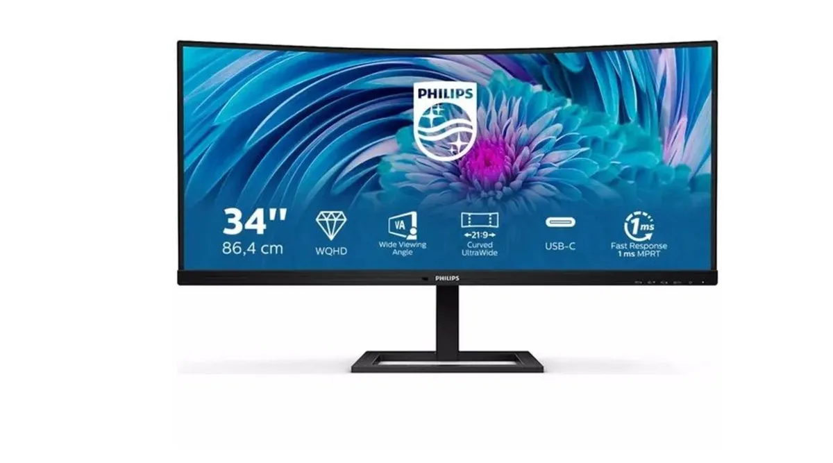 PHILIPS 346E2CUAE/00 Wide Quad HD 34" Curved VA LC - Image 2